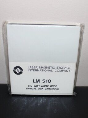 NOS❤️Laser Magnetic Storage LM 510 5¼" Write Once Optical Disk Cartridge Japan